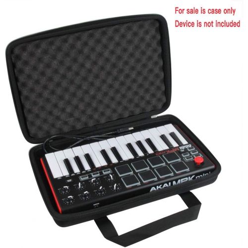  [아마존베스트]Hermitshell Hard Travel Case for Akai Professional MPK Mini MKII 25-Key Portable USB MIDI Keyboard (Black)