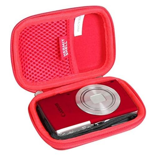  Hermitshell Hard Travel Case for Canon PowerShot ELPH 180 20 MP Digital Camera (Red)