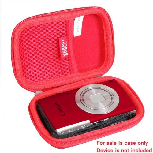  Hermitshell Hard Travel Case for Canon PowerShot ELPH 180 20 MP Digital Camera (Red)