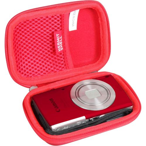  Hermitshell Hard Travel Case for Canon PowerShot ELPH 180 20 MP Digital Camera (Red)