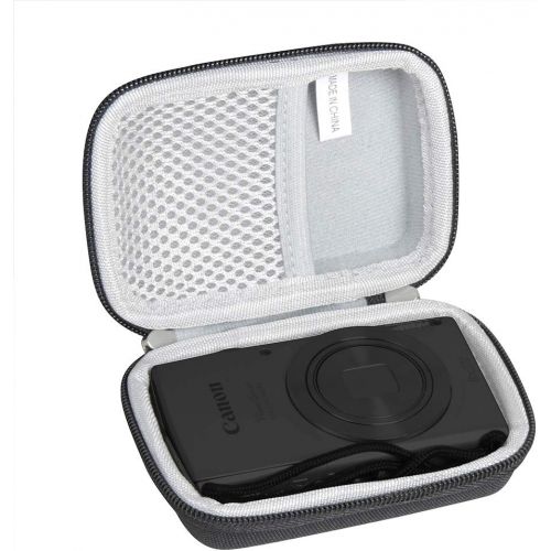  Hermitshell Hard Travel Case for Canon PowerShot ELPH 180 20 MP Digital Camera (Black)