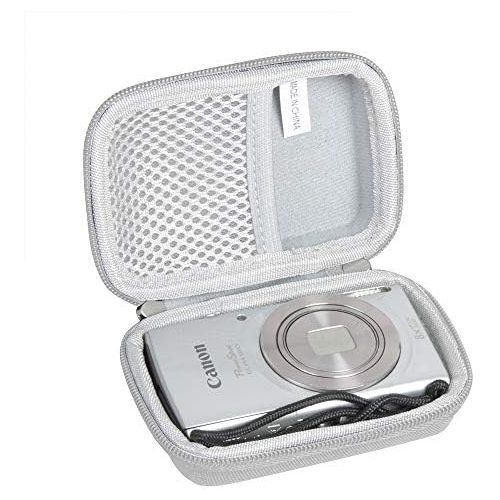  Hermitshell Hard Travel Case for Canon PowerShot ELPH 180 20 MP Digital Camera (Grey)