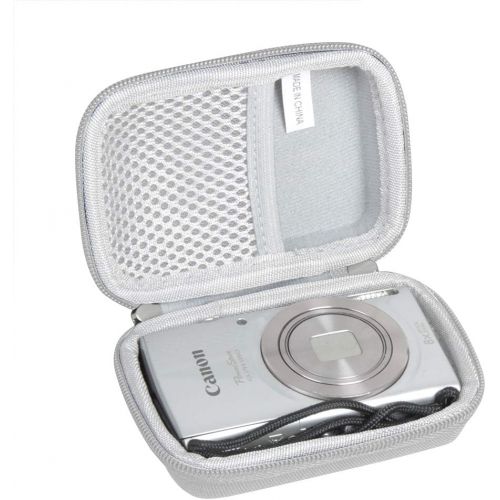  Hermitshell Hard Travel Case for Canon PowerShot ELPH 180 20 MP Digital Camera (Grey)