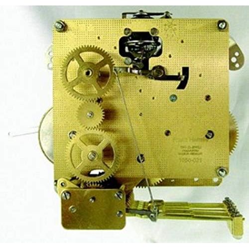  Hermle 1050-020 Triple Chime Mantel Clock Movement With Bronze Bushings