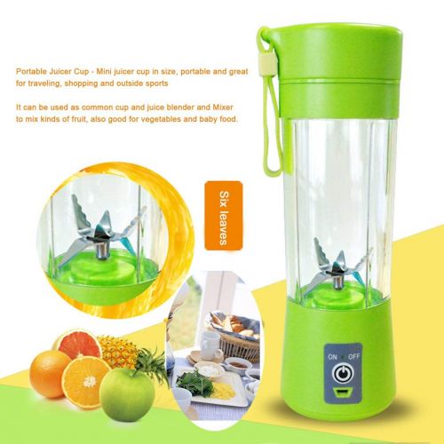  Hermosairis Mini Portable USB Rechargeable Electric Fruit Juicer Cup 400ml Smoothie Maker Blender Fruit Squeezers Reamers Bottle