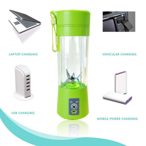  Hermosairis Mini Portable USB Rechargeable Electric Fruit Juicer Cup 400ml Smoothie Maker Blender Fruit Squeezers Reamers Bottle