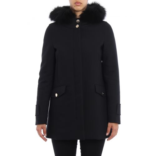  Herno Fur inserts technical fabric parka