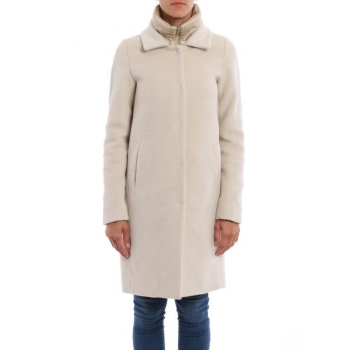  Herno Wool and angora double front coat