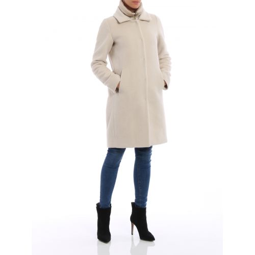  Herno Wool and angora double front coat