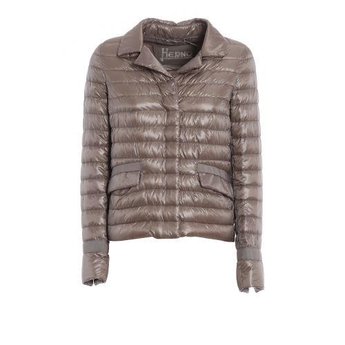  Herno Down padded taupe nylon jacket