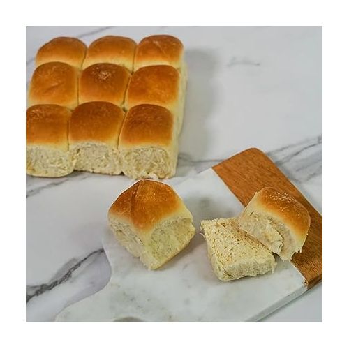  Hero Hawaiian Rolls - Net Low Carb Slider Buns & Dinner Rolls | High Fiber, 0g Net Carbs, 0g Sugar & 60 Calories per Serving Sub Rolls (24 Buns, Pack of 2)