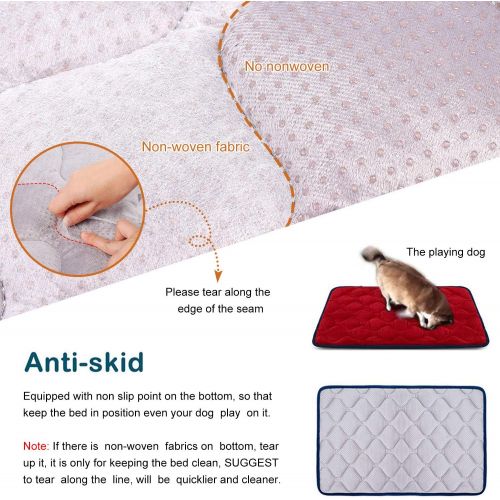  [아마존 핫딜] [아마존핫딜]Hero Dog Dog Bed Mat Crate Pad Anti Slip Mattress Washable for Large Medium Small Pets Sleeping