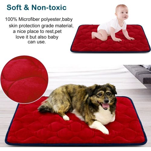  [아마존 핫딜] [아마존핫딜]Hero Dog Dog Bed Mat Crate Pad Anti Slip Mattress Washable for Large Medium Small Pets Sleeping