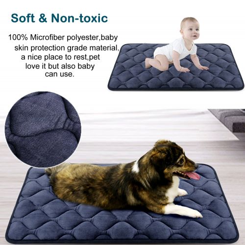  Hero Dog Dog Bed Mat Crate Pad Anti Slip Mattress Washable for Large Medium Small Pets Sleeping