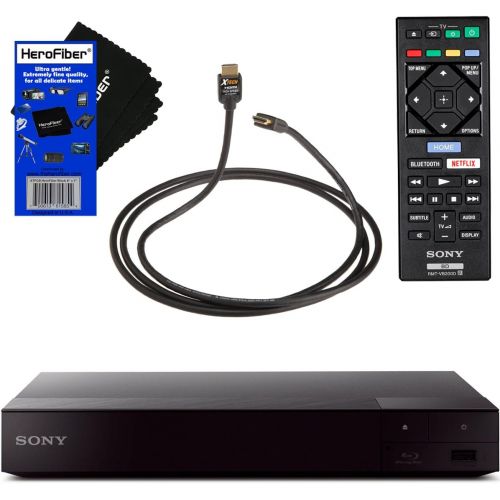  [아마존베스트]Sony BDPS6700 4K Upscaling Blu-ray Disc Player with Built-in Wi-Fi + Remote Control + Xtech High-Speed HDMI Cable with Ethernet + HeroFiber Ultra Gentle Cleaning Cloth