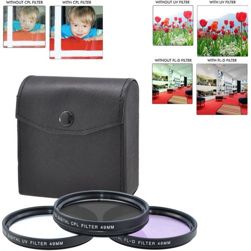  [아마존베스트]Canon EF 50mm f/1.8STM Lens for Canon SLR Cameras (International Version) + ND Filters ND2, ND4, ND8 + 11pc Deluxe Accessory Kit w/HeroFiber Ultra Gentle Cleaning Cloth