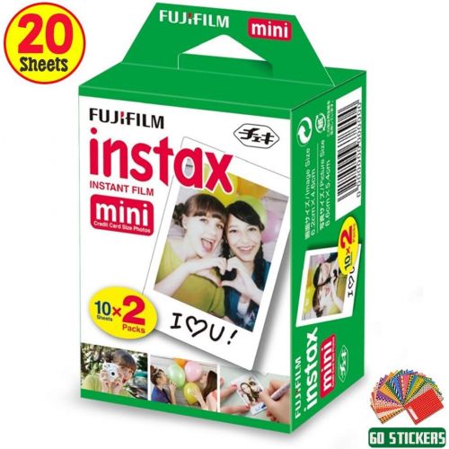  HeroFiber Fujifilm Instax Mini 9 Instant Fuji Camera (Cobalt Blue) + Accessories Bundle + Custom Matching Case wNeck Strap + Photo Album + Assorted Frames + 4 Color Filters + 60 Sticker Fra