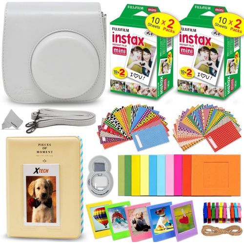  HeroFiber Fujifilm Instax Mini Twin Pack Instant Film -5 pack (100 sheets) for Fujifilm Instax Mini 7s, Mini 8, Mini 9, Mini 25, Mini 50S, Mini 90, SP-1 & SP-2 Smartphone Printers