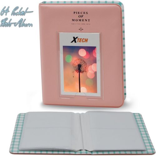  HeroFiber Fujifilm Instax Mini 9 Instant Camera FLAMINGO PINK + Fuji INSTAX Film (40 Sheets) + Accessories Kit Bundle + Custom Case with Strap + Assorted Frames + Photo Album + 60 Colorful S