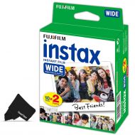 HeroFiber FujiFilm Instax Wide Instant Film 1 Pack of 20 Photo Sheets - Compatible with FujiFilm Instax Wide 300, 210 and 200 Instant Cameras