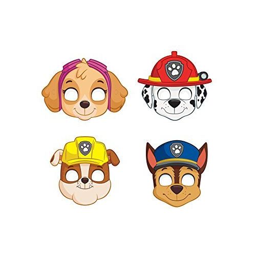  HeroFiber Paw Patrol Party for 16 - Plates, Cups, Napkins, Balloons, Inflatable Happy Birthday Banner, Masks, Loot Bags, Hanging Swirls, Tattoos, Table Cover, Blowouts - Decoration