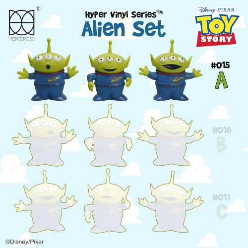  Herocross HVS #015 Disney Toy Story Alien Set #A 3” Vinyl Figure
