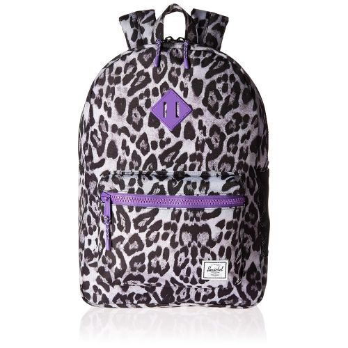  Herschel Kids Heritage Youth XL Childrens Backpack, Snow Leopard/Deep Lavender, One Size