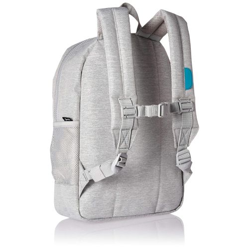  Herschel Kids Heritage Youth Childrens Backpack, Light Grey Crosshatch/Tile Blue/Mini Polka Dot, One Size