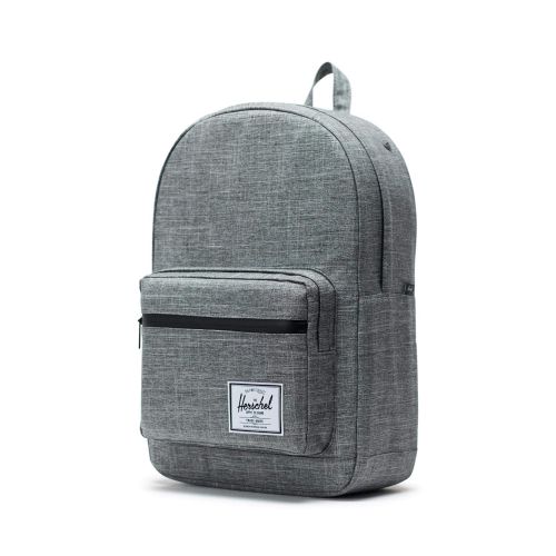  Herschel Pop Quiz Backpack-Raven Crosshatch/Black Rubber