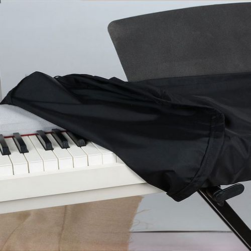  Hersent 61/88 Keys Electronic Piano Keyboard Dust Cover Waterproof Dust Proof Keyboard Bags Cases Covers Made of Polyester & Spandex with Built-In Bag Elastic Cord Locking Clasp HCZ14-US 8