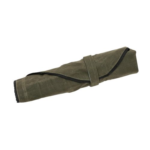  Hersent Waterproof Waxed Canvas Chefs Roll Up Knife Bag with 6 Slots, Multi-Purpose Portable Essential Tool Bags, Handmade and Sewn Knife Roll Storage For Culinary Student or Professional