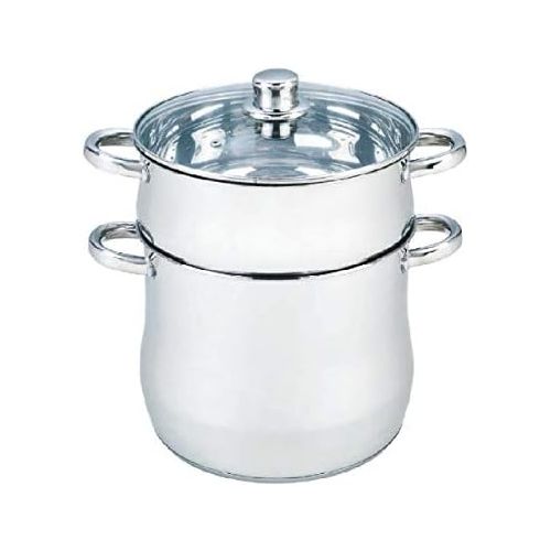  Herzberg HG 5052 Couscoussier Stainless Steel with Lid 12 L