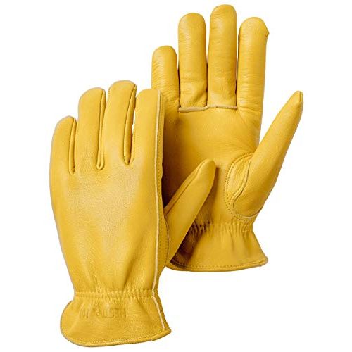  Hestra Goat Drivers Glove for Everyday Use, Yardwork and Hand Tool Use - Natural Yellow - 7