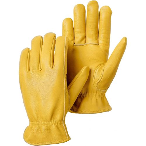  Hestra Goat Drivers Glove for Everyday Use, Yardwork and Hand Tool Use - Natural Yellow - 7