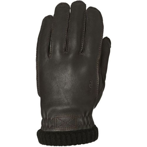  Hestra Mens Leather Work Gloves: Deerskin Primaloft Rib Winter Glove