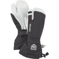 Hestra Womens Mens and Womes Ski Gloves: Army Leather 3-Finger Winter Mitten