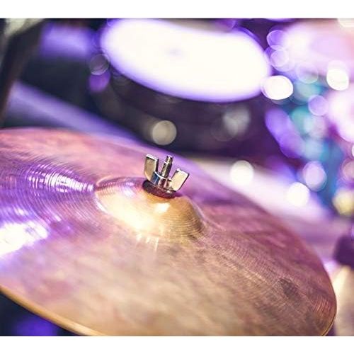  [아마존베스트]Heveer Cymbal Accessories Replacement Sleeves Cymbal Felt with Cymbal Washer and Wing Nuts Felt Hi Hat Cup Coupling Set for Drum 18 Pieces