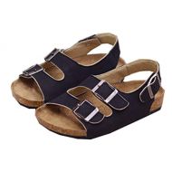 Hevego Kids Toddler Zandalias Soft Wood Cork Sandals for Boys Girls