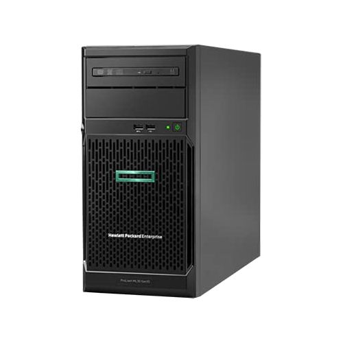  Hewlett Packard Enterprise HPE ProLiant ML30 Gen10 Performance Server with one Intel Xeon E-2234 Processor, 16 GB Memory, 4 Large Form Factor Drive Bays, and one 350W Power Supply