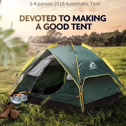  Hewolf Camping Tent Instant Setup - Waterproof Lightweight Pop up Dome Tent Easy up Fast Pitch Tent Great for Beach Backpacking Hiking