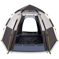 Hewolf Waterproof Instant Camping Tent - 2-3 Person Easy Quick Setup Dome Family Tents for Camping,Flysheet Can be Used as Pop up Sun Shade