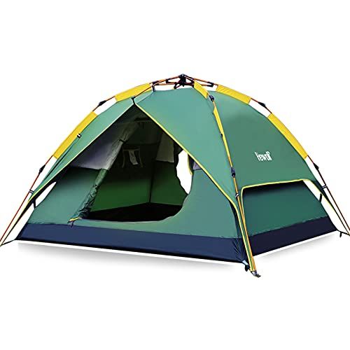  Hewolf Camping Tent Instant Setup - Waterproof Lightweight Pop up Dome Tent Easy up Fast Pitch Tent Great for Beach Backpacking Hiking