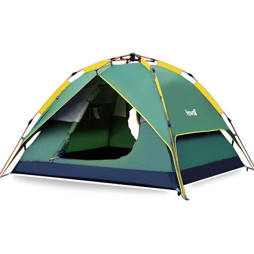  Hewolf Camping Tent Instant Setup - Waterproof Lightweight Pop up Dome Tent Easy up Fast Pitch Tent Great for Beach Backpacking Hiking