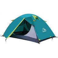 Hewolf Backpacking Tent Lightweight Tent for 2 Person,Tent Waterproof Double Layer Tent for Hiking Camping Fishing Garden Beach