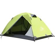 Hewolf Backpacking Tent Lightweight Tent for 2 Person,Tent Waterproof Double Layer Tent for Hiking Camping Fishing Garden Beach