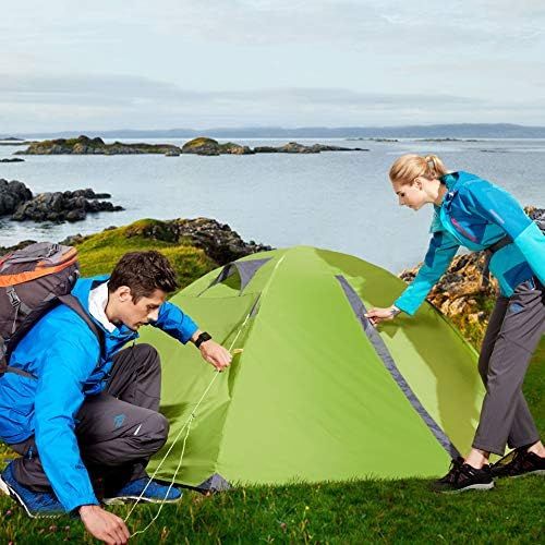  Hewolf Backpacking Tent Lightweight Tent for 2 Person,Tent Waterproof Double Layer Tent for Hiking Camping Fishing Garden Beach