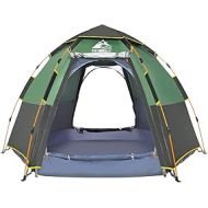 Hewolf Waterproof Instant Camping Tent - 2-3 Person Easy Quick Setup Dome Family Tents for Camping,Double Layer Flysheet Can be Used as Pop up Sun Shade