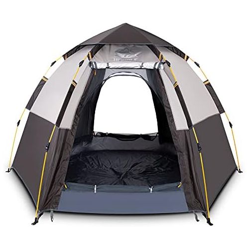  Hewolf Waterproof Instant Camping Tent - 2-3 Person Easy Quick Setup Dome Family Tents for Camping,Double Layer Flysheet Can be Used as Pop up Sun Shade