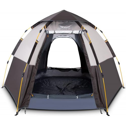  Hewolf Waterproof Instant Camping Tent - 2-3 Person Easy Quick Setup Dome Family Tents for Camping,Double Layer Flysheet Can be Used as Pop up Sun Shade