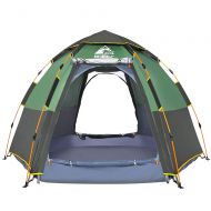 Hewolf Camping Tents 2-4 Person [Instant Tent] Waterproof [Double Layer] [Quick Set up] Family Beach Dome Tent UV Protection Carry Bag